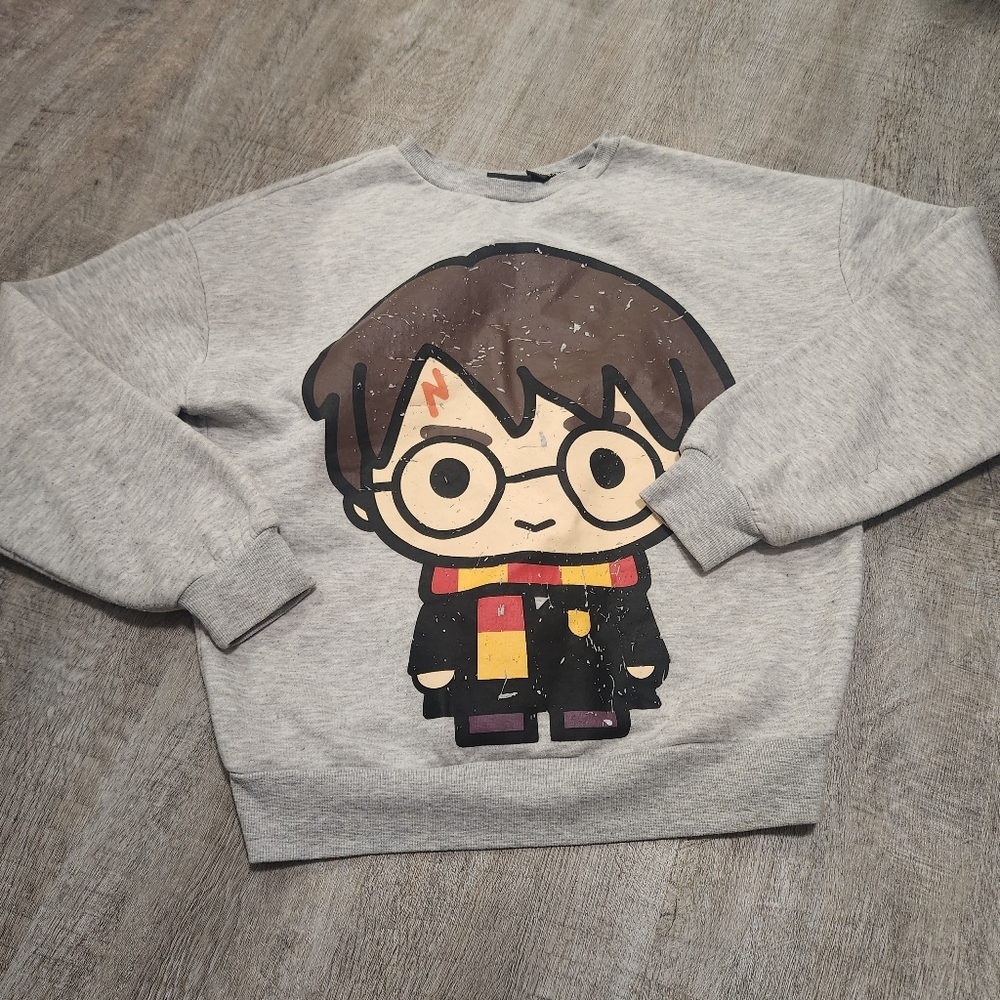 Harry Potter Chibi Cartoon Crew Neck Sweater Size XS